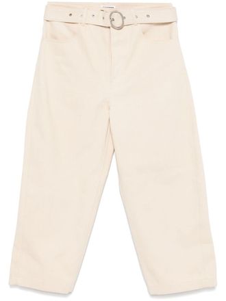 Jil Sander tapered-leg belted jeans - Neutrals