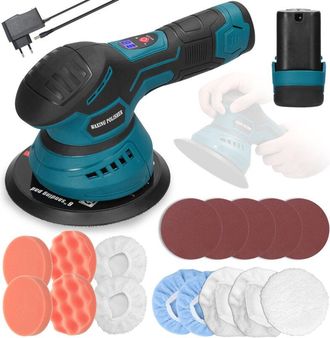 OEM Pulidora Orbital Aleatoria Inal&aacute;mbrica De 6 Pulgadas Para Autom&oacute;viles, 8 Velocidades, Pulidora El&eacute;ctrica Autom&aacute;tica Ajustable, Pulidora Multifuncional