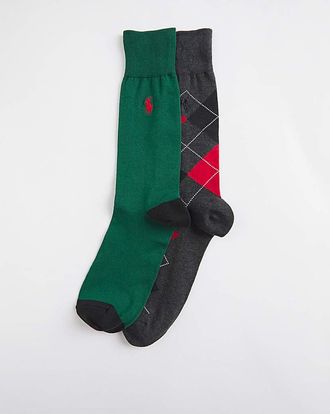 Polo Ralph Lauren 2 Pack Argyle Socks