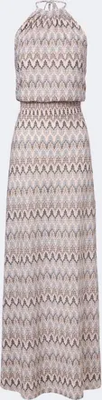 Melissa Odabash Charlotte chevron knitted maxi dress