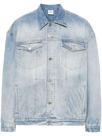 VETEMENTS Giacca denim con logo goffrato - Blu