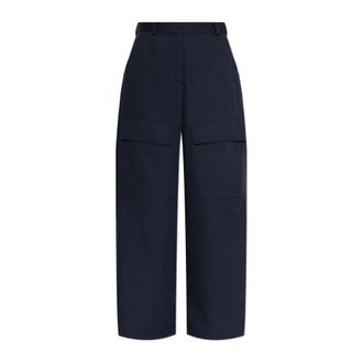 Stella McCartney Stella McCartney, Wide Trousers, female, Blue, Size: 2XS Cargo Trousers
