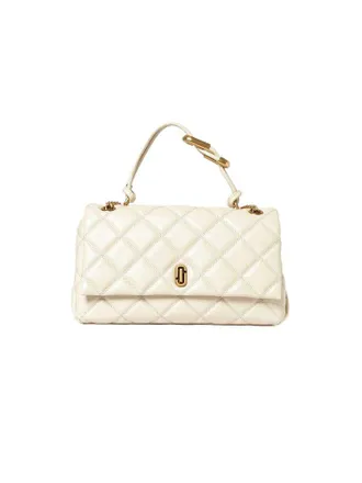 Marc Jacobs Quilted Calf Leather Shoulder Bag - White
