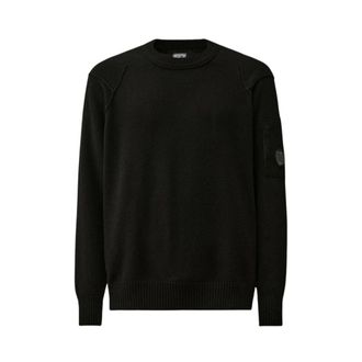 C.P. Company Maglia Paricollo - male - C.P. Company - Round-neck Knitwear - Black - S - Knitwear
