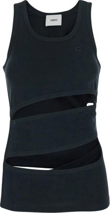 Coperni Spiral Tank Top - Dames - Tops zonder mouwen - Zwart - M - Tops
