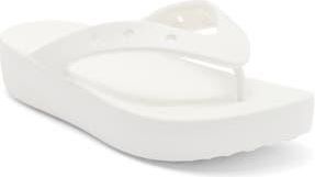 Crocs Classic Platform Flip Flop in White at Nordstrom Rack, Size 7