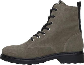 Maruti Lucy Veterlaarsjes - Dames - Veterlaarzen - Grijs - 41 EU - Leer - Schoenen