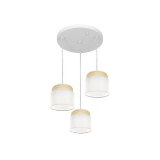 Fabrilamp Fabrilamp Plafon 3luces Modelo Kandy Natural/blanco Regulable