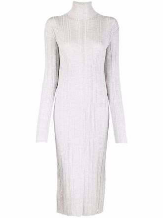 Diesel ribbed-knit dress - women - Wool - M - Grey
