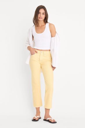 Good American Womens Vintage Straight Ankle Jeans | Honey, Size 14 | Good American by Khlo&Egrave; Kardashian