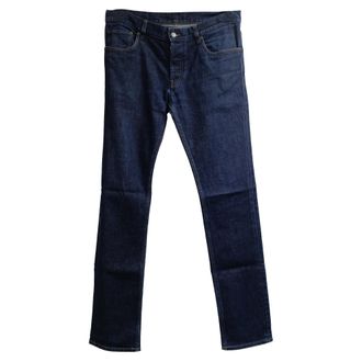 Prada Prada Slim-Fit jeans met middelhoge taille in blauwe katoenen denim