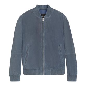 HUGO BOSS Heren, Jassen, Blauw, Maat: L Su&egrave;de