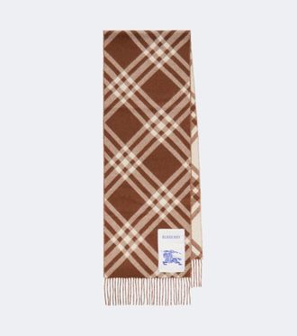 Burberry Burberry Check cashmere scarf