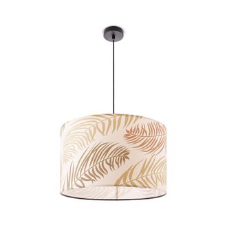 Paco Home L&aacute;mpara Techo Luminaria Suspensi&oacute;n Sal&oacute;n Dormitorio Palmeras Pastel Moderna E27 Verde (&oslash;38cm), L&aacute;mpara Colgante - Negro - Paco Home