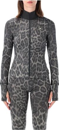adidas by Stella McCartney Actiwear Zip Leo - Dames - Trainingsjackets - Veelkleurig - M - Polyester - Fitness