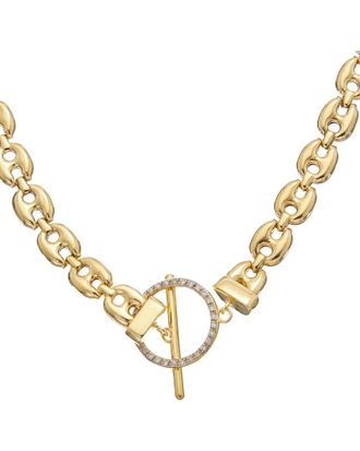 Meshmerise 18K Over Silver 0.20 Ct. Tw. Diamond Necklace