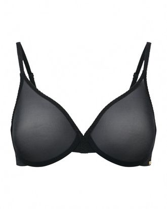 Gossard Womens Glossies Sheer Moulded Bra In Black