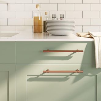 Berkfield Home Cabinet Handles 20 pcs Bronze 192 mm Stainless Steel in Brown