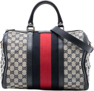 Gucci Pre-owned Handbags, female, Multicolor, Size: ONE SIZE Pre-owned Canvas Handbag