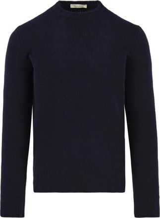 FILIPPO DE LAURENTIIS Trui met ronde hals - Heren - Cashmere truien - Blauw - M - Kasjmier - Truien & Vesten
