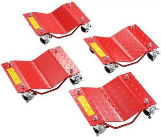 OEM Plataforma Rodante Para Ruedas 4 Piezas Carretilla Con Ruedas Capacidad Total De 3,6 T Carro Resistente De Acero Para Mover Autom&oacute;viles, Camiones, Rem