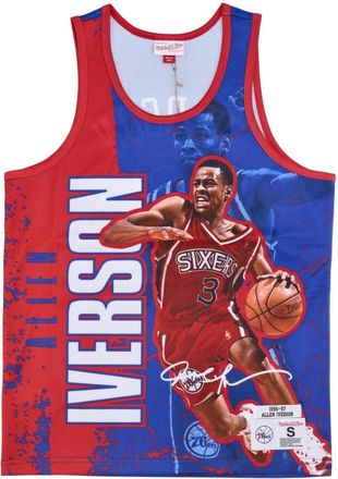 Mitchell & Ness NBA Burst Mesh Tank Top - Heren - Fitness - Veelkleurig - XL - Polyester - Fitness