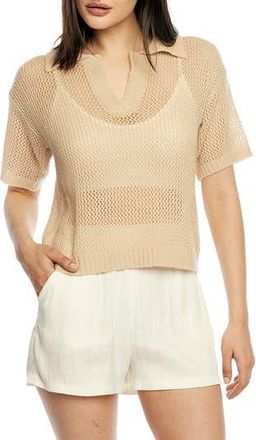 LBLC The Label Winnie Collared Top in Oatmeal at Nordstrom Rack, Size X-Small