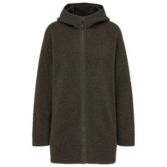 Stoic MerinoPile RissnaSoftSt. Long Jacket Merinojacke f&uuml;r Damen | schwarz