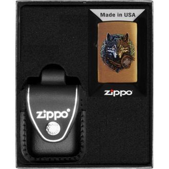 OEM Encendedor Zippo Wolf Warrior Design Set De Regalo N.&ordm; 3
