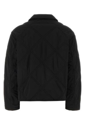 Herno Womens Black Stretch Nylon Jacket Int400 Exterior: Elastane Giacche E Gilet
