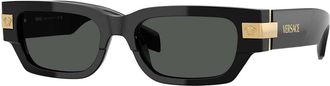 Versace VE4465F Asian Fit GB1/87 Mens Sunglasses Black Size 53