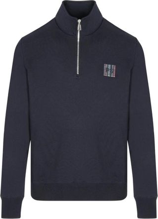 Paul Smith Stitch Stripe Quarter Zip Sweatshirt