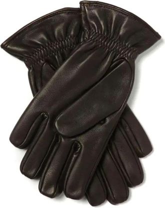 Orciani Nappa Flake Leren Handschoenen - Heren - Handschoenen - Bruin - 10 IN - Wol - Accessoires