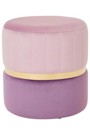 Xora Hocker, Lila, Goldfarben, Flieder, Metall, Textil, zylindrisch, 38x40x38 cm, Stoffauswahl, erweiterbar (Typenauswahl), Wohnzimmer, Sessel, Hocker & Ho