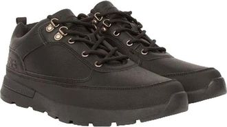 Crosshatch Heren Banbury Leren Laarzen (Zwart)