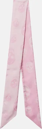 Alexander McQueen Skull silk twill scarf