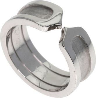 Cartier C2 White Gold (18K) Band Ring (Pre-Owned)
