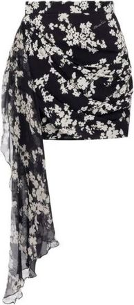 Elisabetta Franchi Viscose Rok Elegante Stijl - Dames - Korte rokken - Zwart - XS - Rokken