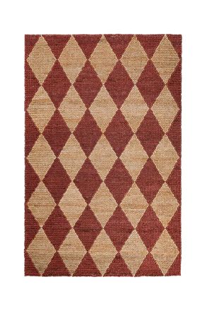 Flair Rugs Alfombra de yute marr&oacute;n y terracota 120x170 cm