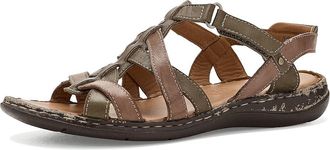 Spring Step Nyxelle Womens Sandals Olive : EU 42 (US Womens 10.5-11) M, Leather