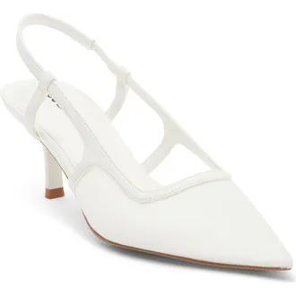 Abound Kippa Pointed Toe Slingback Pump in Ivory Egret at Nordstrom Rack, Size 5.5