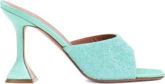 Amina Muaddi Mules Lupita 95mm - Verde