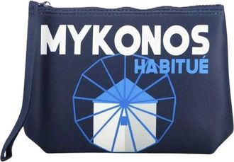 MC2 Saint Barth Aline Scuba Pochette - Heren - Toilettassen - Blauw - ONE Size - Tassen