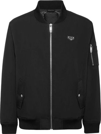 Philipp Plein Nylon Bomberjack - Heren - Bomber jackets - Zwart - 4XL - Nylon - Jassen