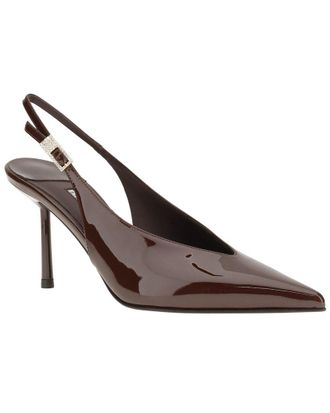 Le Silla D&eacute;collet&eacute; Clivage Leather Slingback Pump