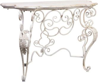 Wanderlust Deco Wanderlust Deco - Recibidor De Madera Y Metal Acabado Envejecido 114x43x80h Cm