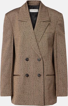 R&oacute;he R&oacute;he Blazer in misto lana a spina di pesce