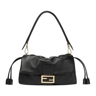Fendi Bolso Mediano Baguette Soft - Bags - Mujer - Negro - ONE SIZE