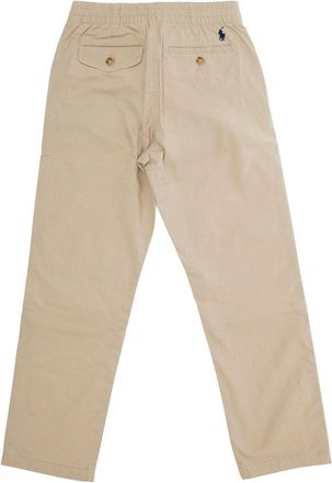 Polo Ralph Lauren Boys Beige Cotton Trousers With Elasticated Waist