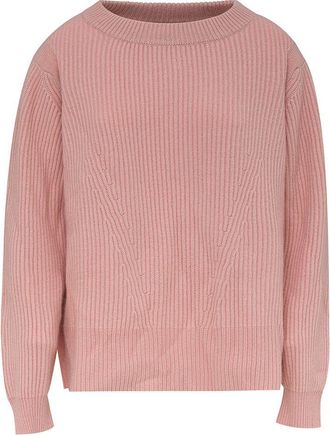 Malo Womens Cashmere Ribbed Sweater Style 1191675 - Pink - Size Large